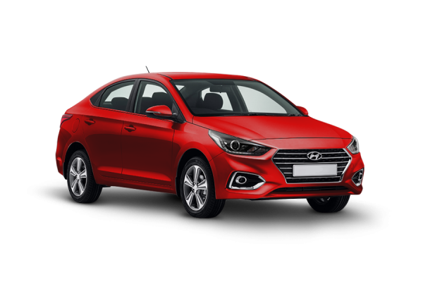 Hyundai Solaris 2019 red